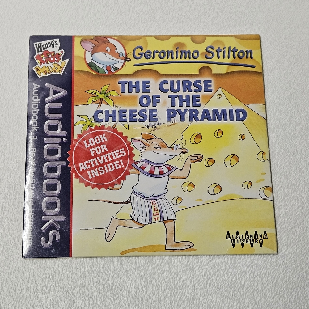 Geronimo Stilton The Curse of the Cheese Pyramid Wendy's Audiobook CD NIP